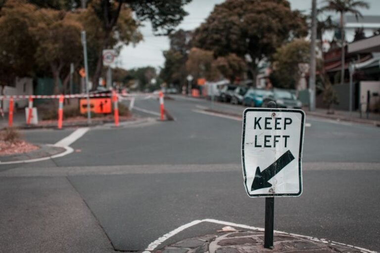 Road construction work zone traffic management Dubai